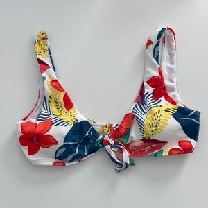Floral bikini top